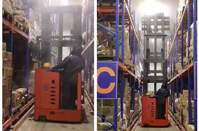 Применение башенной тележки Forkvance в холодильных складах